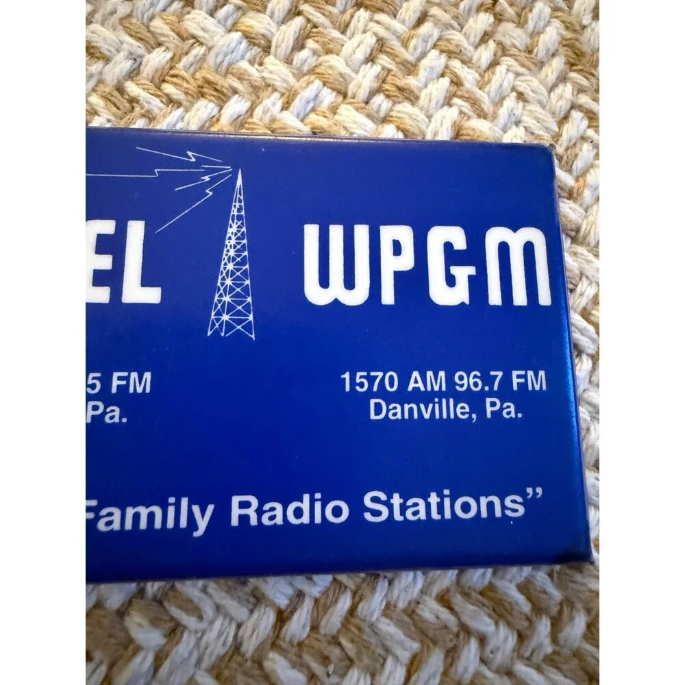WPEL WPGM Radio Stations Vintage Promotional Mirror
